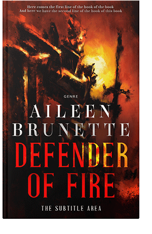 Pre Made Book Cover Hot Cinnamon