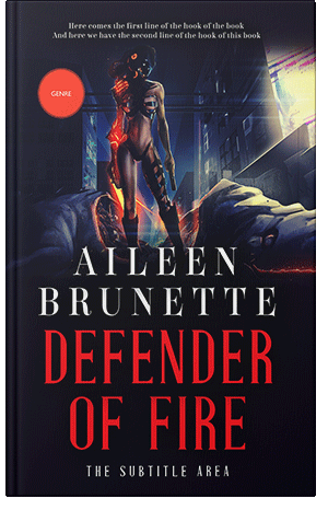 Premade Book Cover Ebony