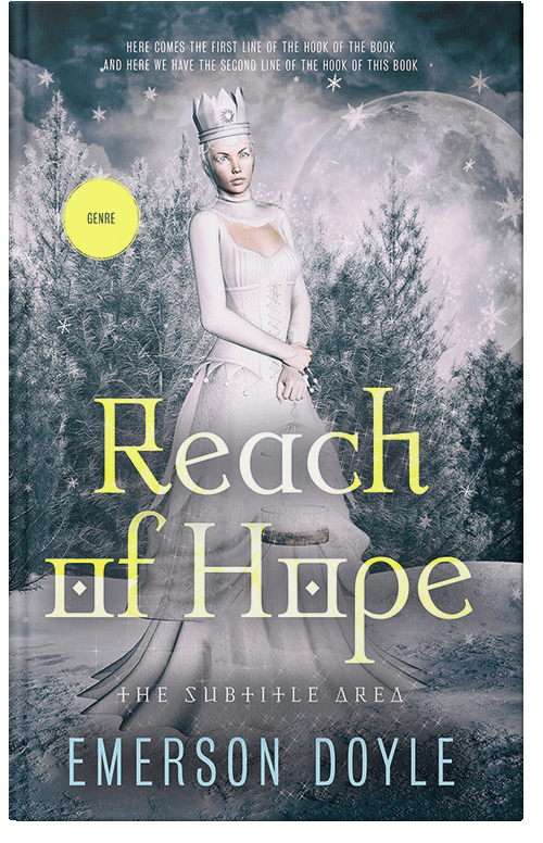 Front view of Premade Fantasy Book Cover - Oslo Gray