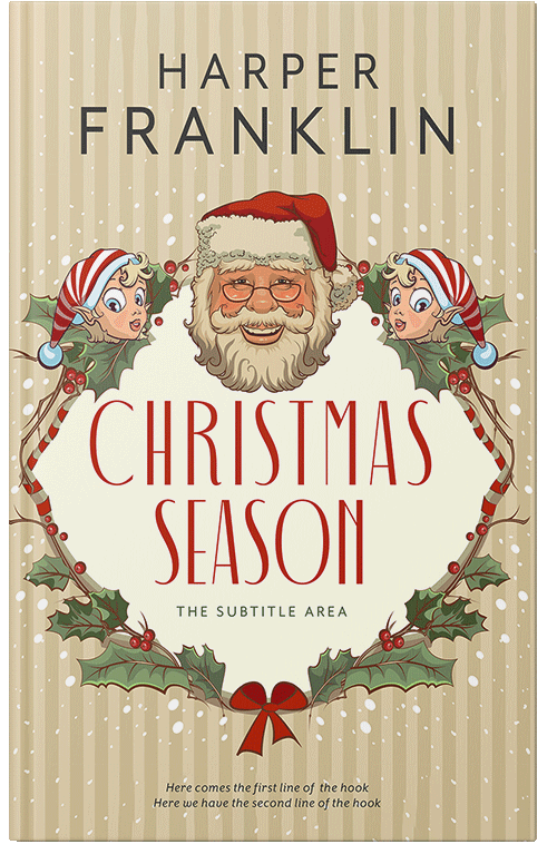 Front view of Premade Children's Book Cover - Double Spanish White