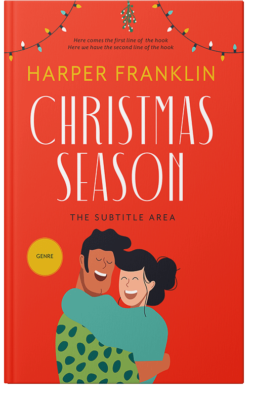 Front view of Premade Romance Book Cover - Pomegranate