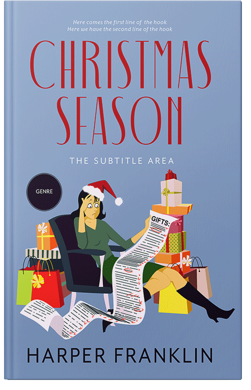 Front view of Premade Literary Fiction Book Cover - Polo Blue