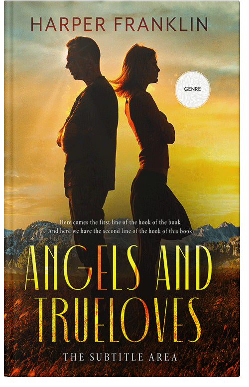 Front view of Premade Romance Book Cover - Crowshead