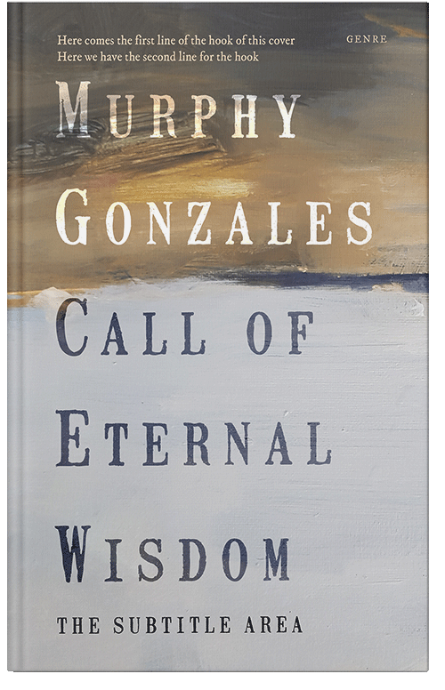 Front view of Premade Abstract Book Cover - Cloud