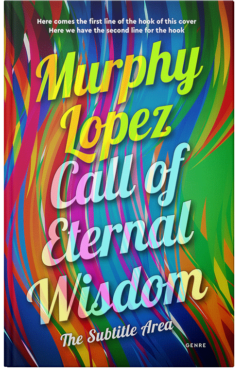 Front view of Premade Abstract Book Cover - Di Serria