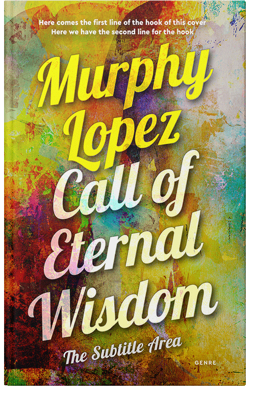 Front view of Premade Abstract Book Cover - Hokey Pokey