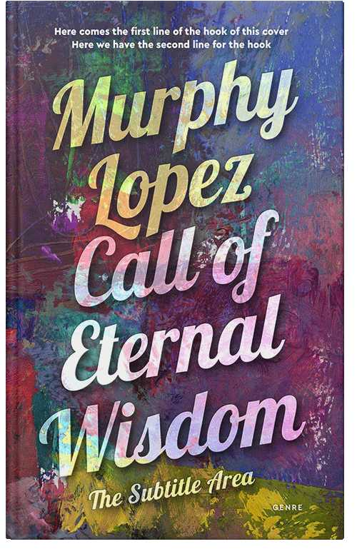 Front view of Premade Abstract Book Cover - Mortar