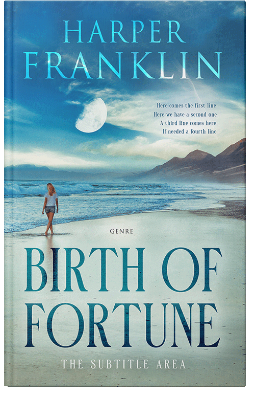 Front view of Premade Romance Book Cover - Conch