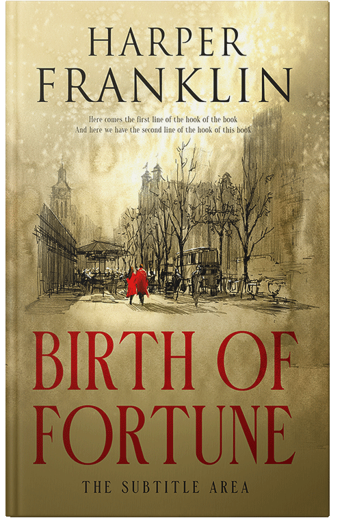 Front view of Premade Romance Book Cover - Barley Corn