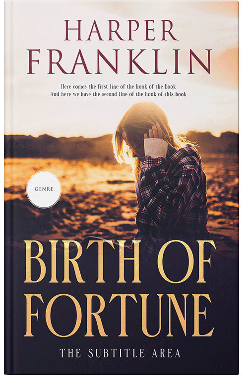 Front view of Premade Teen & Young Adult Book Cover - Albescent White