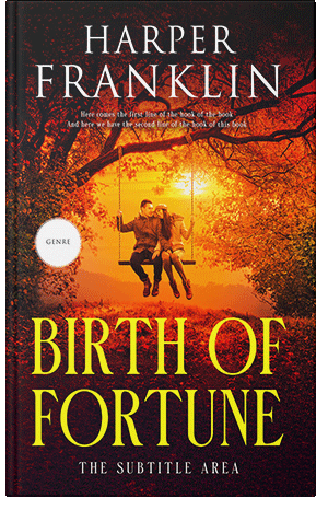 Premade Book Cover Carrot Orange