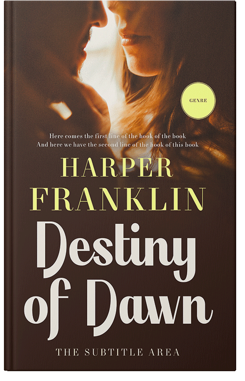 Front view of Premade Romance Book Cover - Fall Green