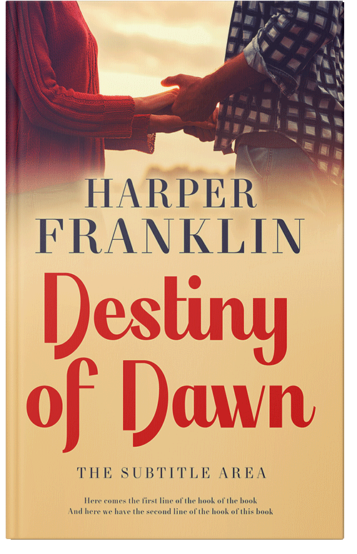 Front view of Premade Romance Book Cover - Maize