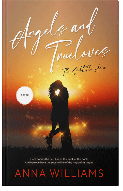 Front view of Premade Romance Book Cover - Raw Sienna