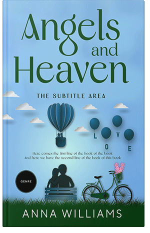 Premade Book Cover Cornflower