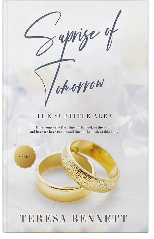 Front view of Premade Romance Book Cover - Cararra