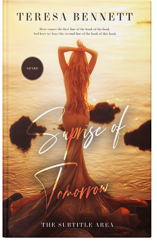 Front view of Premade Romance Book Cover - Espresso