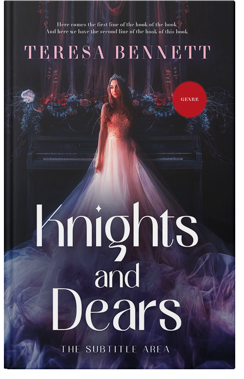 Front view of Premade Romance Book Cover - Bleached Cedar