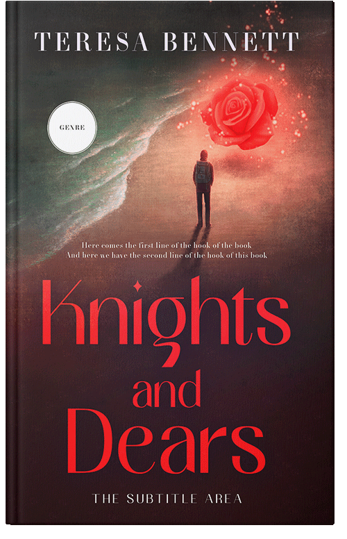 Front view of Premade Romance Book Cover - Terracotta