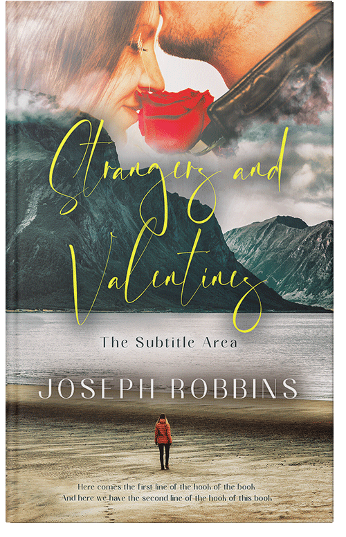 Front view of Premade Romance Book Cover - Heathered Gray