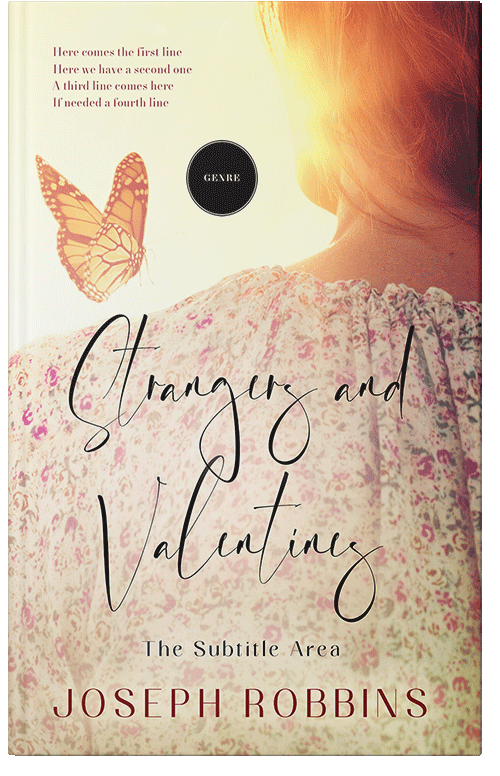 Front view of Premade Romance Book Cover - Almond