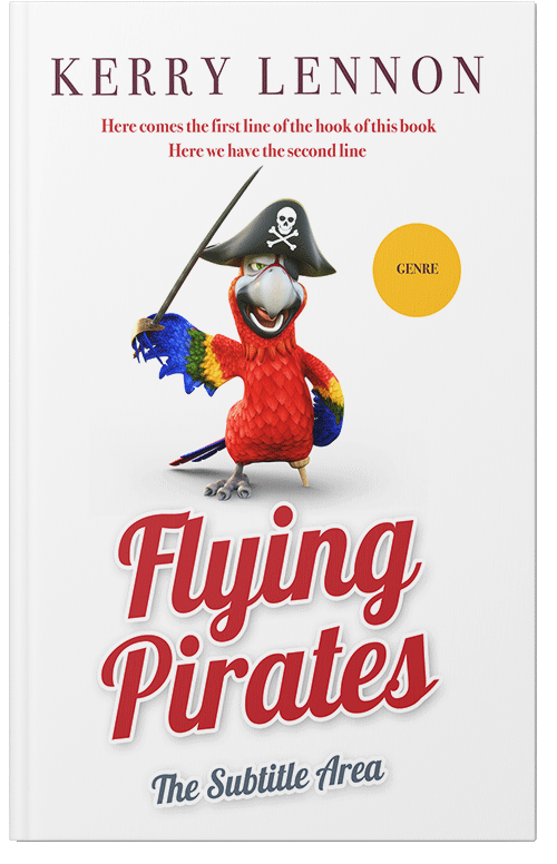 Front view of Premade Teen & Young Adult Book Cover - Brick Red