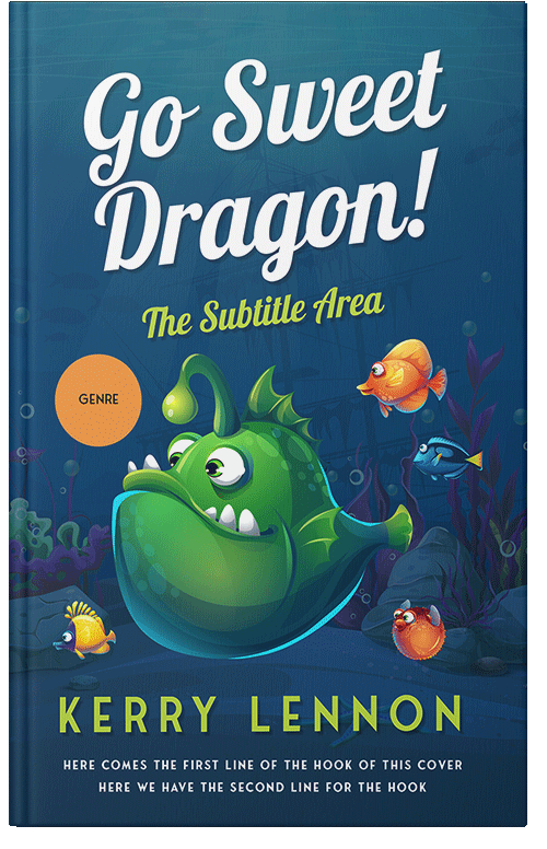 Front view of Premade Children's Book Cover - Chathams Blue