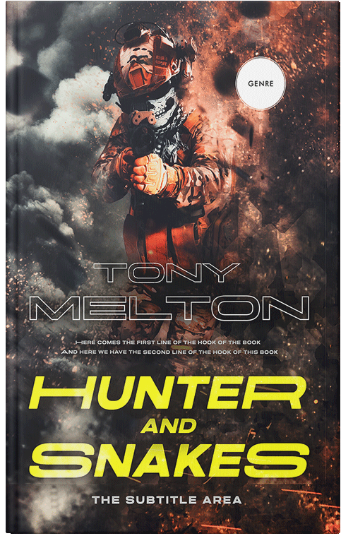 Front view of Premade Action & Adventure Book Cover - Thunder