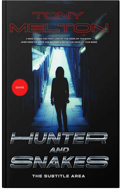 Front view of Premade Action & Adventure Book Cover - Cold Turkey