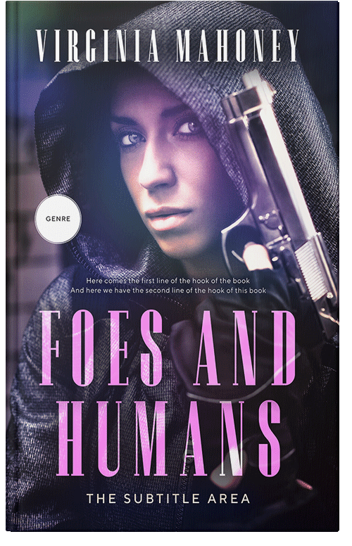 Front view of Premade Mystery & Thriller & Suspense Book Cover - Steel Gray