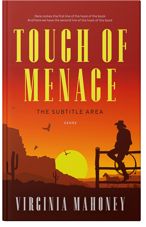 Front view of Premade Action & Adventure Book Cover - Golden Dream