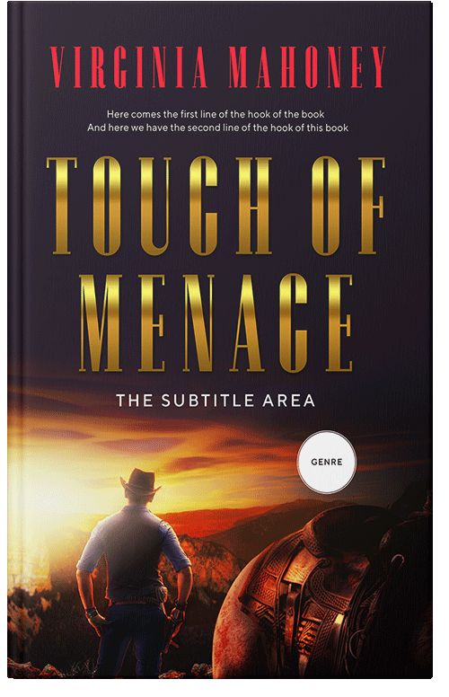 Front view of Premade Action & Adventure Book Cover - Raw Sienna