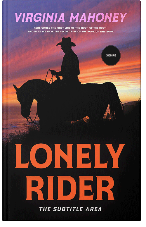 Front view of Premade Action & Adventure Book Cover - Chestnut Rose