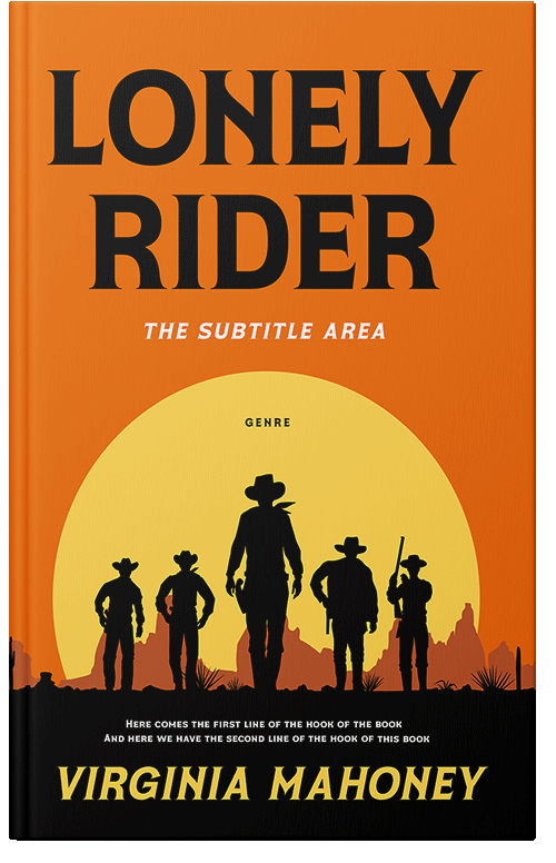 Front view of Premade Action & Adventure Book Cover - Christine