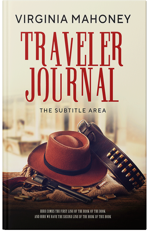 Front view of Premade Action & Adventure Book Cover - Parchment