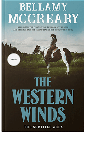 Pre Made Book Cover Hippie Blue