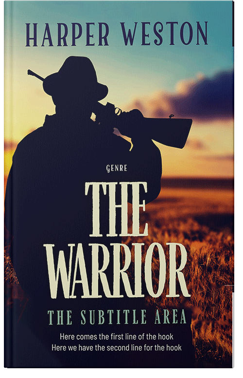 Front view of Premade Western Book Cover - Haiti