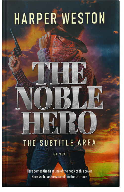 Front view of Premade Action & Adventure Book Cover - Thunder