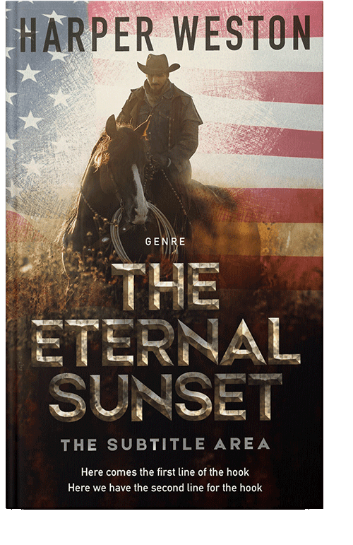 Front view of Bone #12946 - Premade Action & Adventure Book Cover