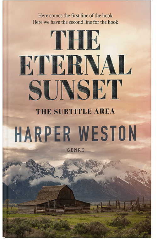 Front view of Premade Western Book Cover - Sorrell Brown