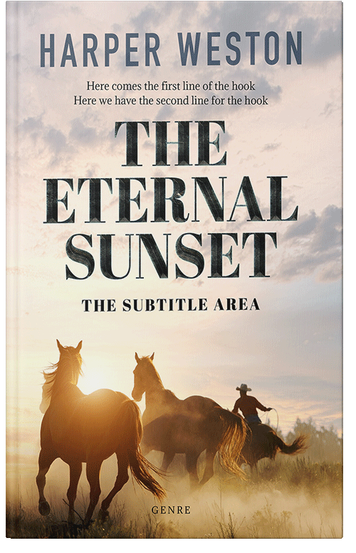 Front view of Premade Western Book Cover - Bizarre