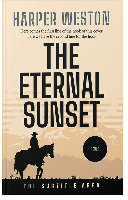 Front view of Premade Western Book Cover - Sidecar