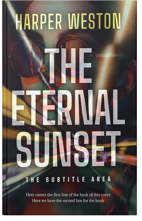 Front view of Premade Romance Book Cover - Soft Amber