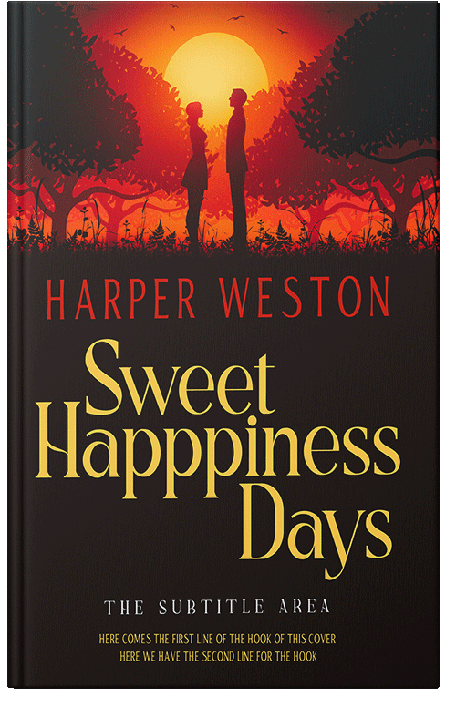 Front view of Premade Romance Book Cover - Hot Cinnamon