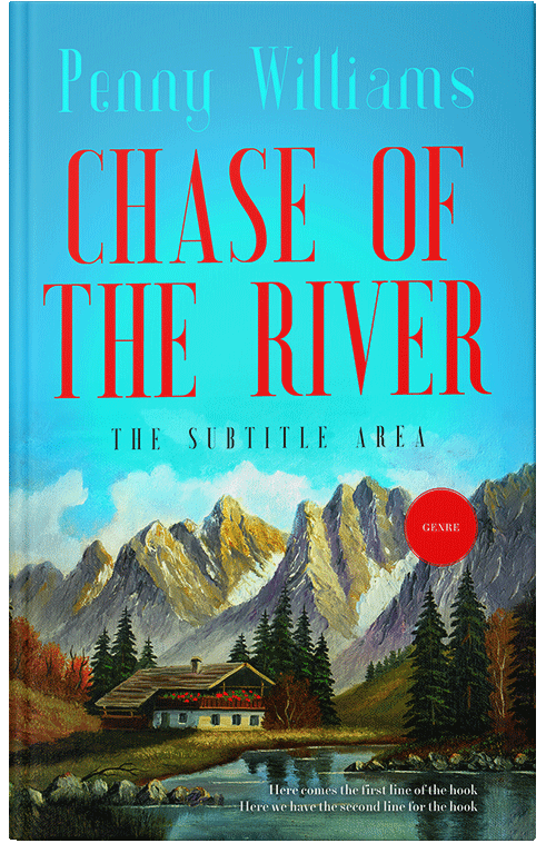 Front view of Premade Abstract Book Cover - Japonica