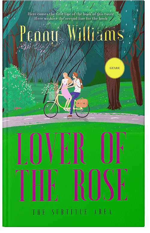 Front view of Premade Romance Book Cover - Hopbush