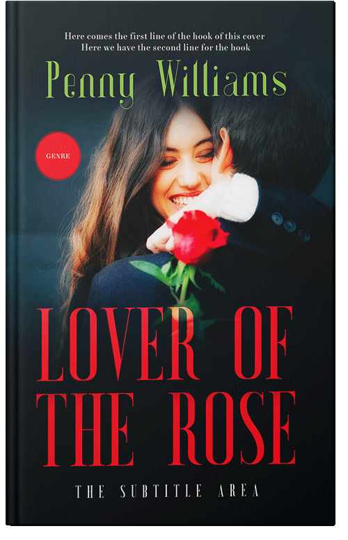 Front view of Premade Romance Book Cover - Roman