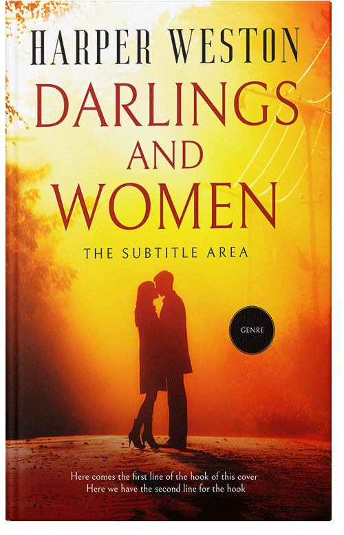 Front view of Premade Romance Book Cover - Candlelight