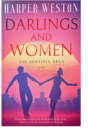 Pre Made Book Cover Deep Blush