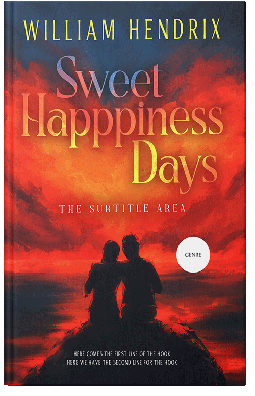 Front view of Premade Romance Book Cover - Ebony Clay